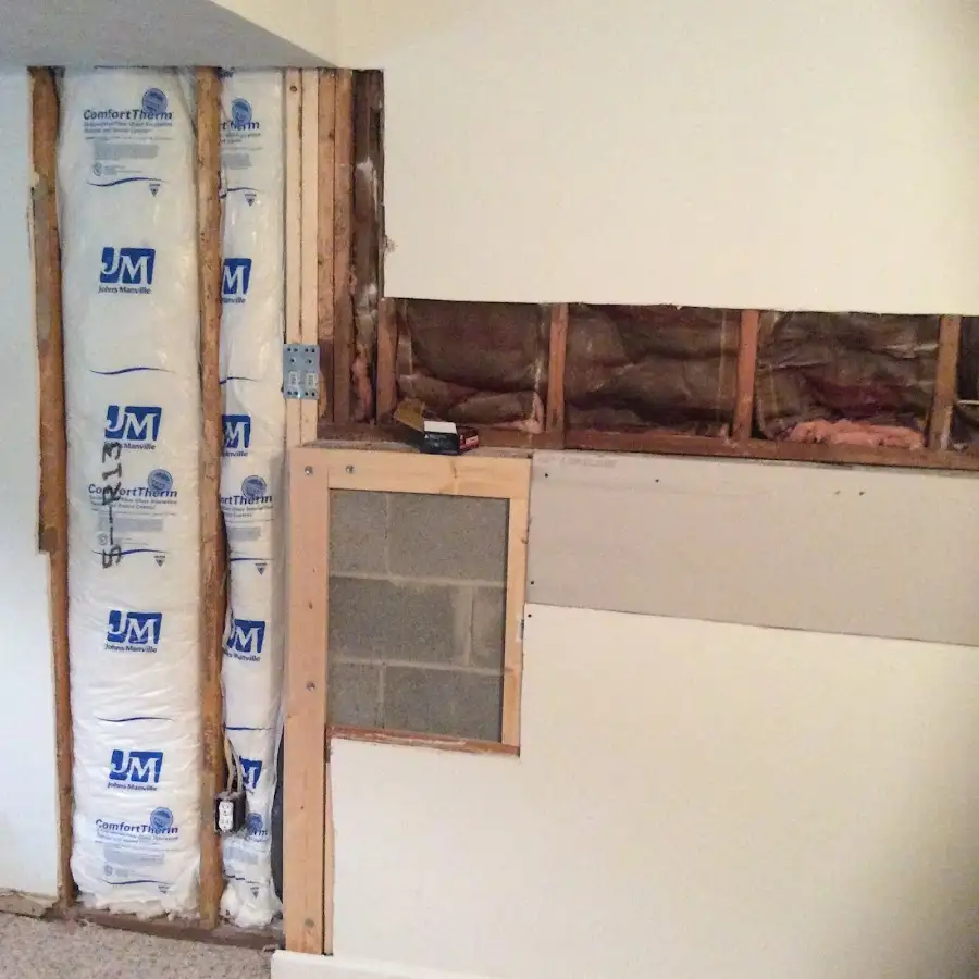 Wall insulation replacement during Odor Removal & Deodorization in East Rutherford